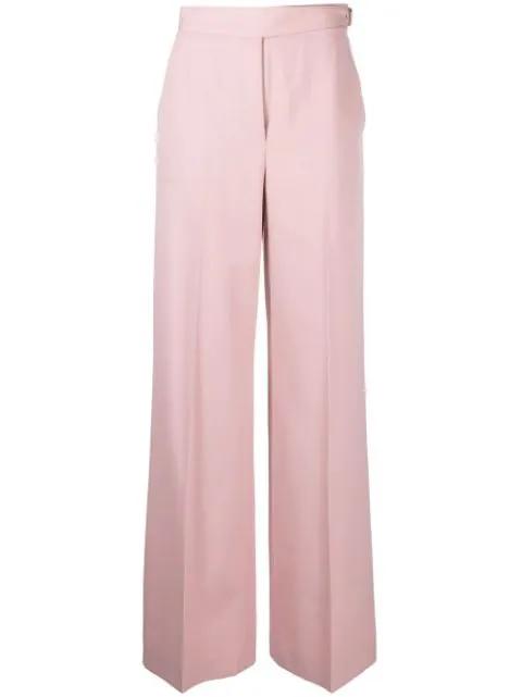 side-buckle flared tailored trousers by REDVALENTINO