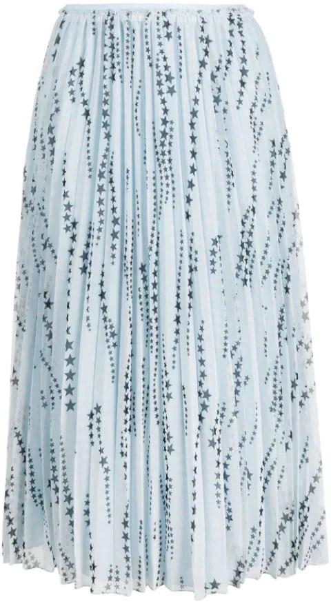 star-print pleated skirt by REDVALENTINO