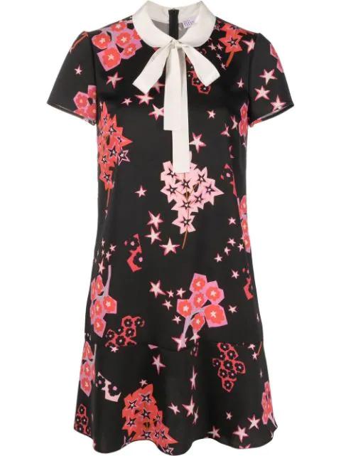 star-print pussy-bow dress by REDVALENTINO