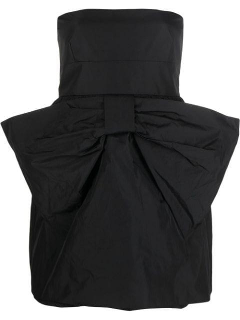 strapless bow-detail minidress by REDVALENTINO