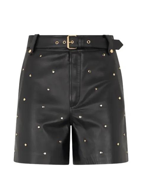 studded belted shorts by REDVALENTINO