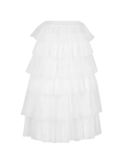 tiered ruffled midi skirt by REDVALENTINO