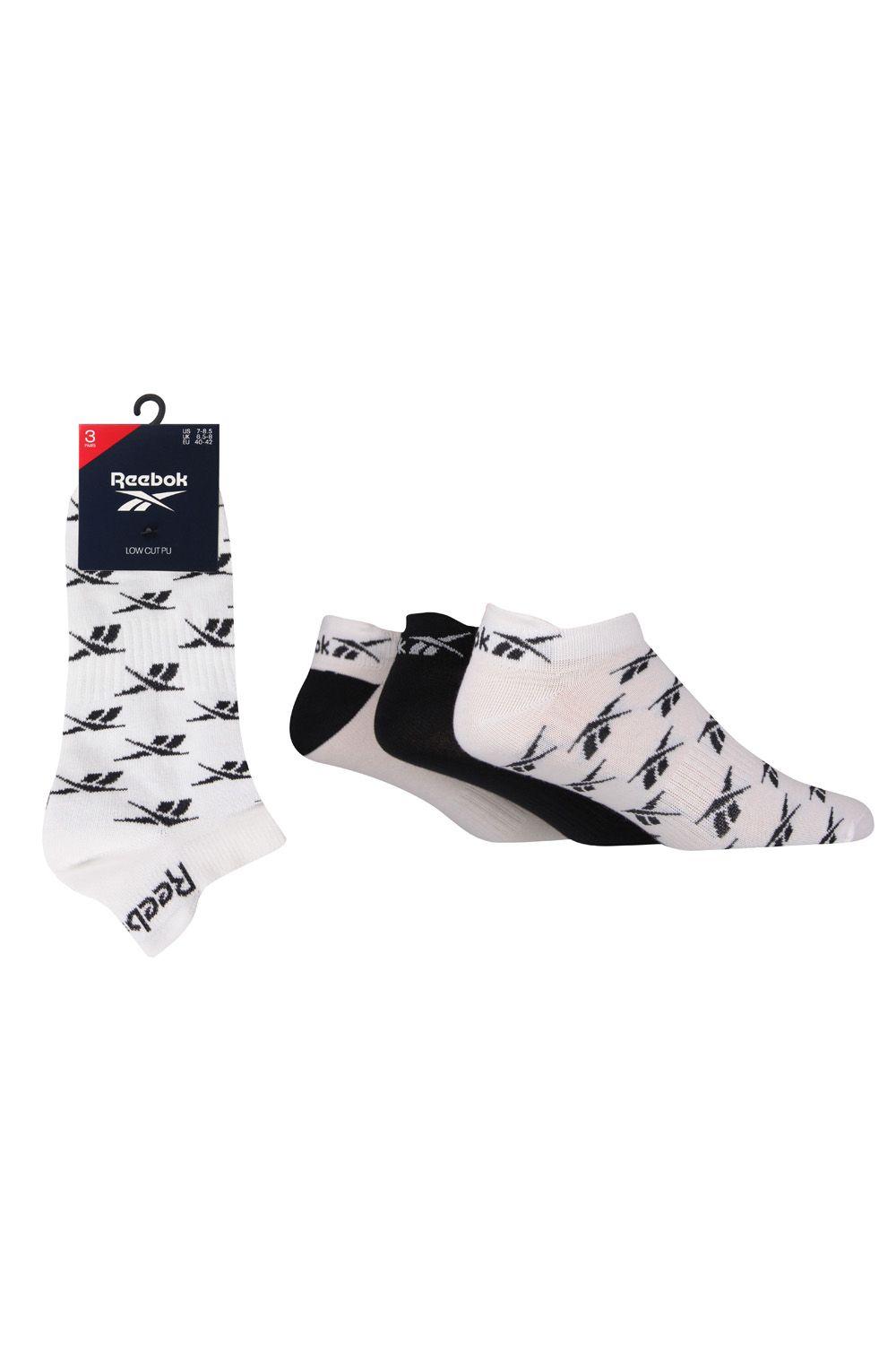 3 Pair Pack Trainer Sport Sock With Heel Tab by REEBOK