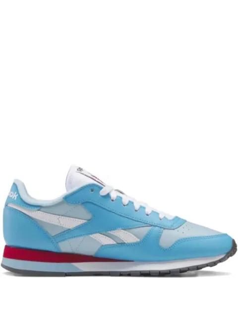 Classic "Radiant Aqua/Red" sneakers by REEBOK
