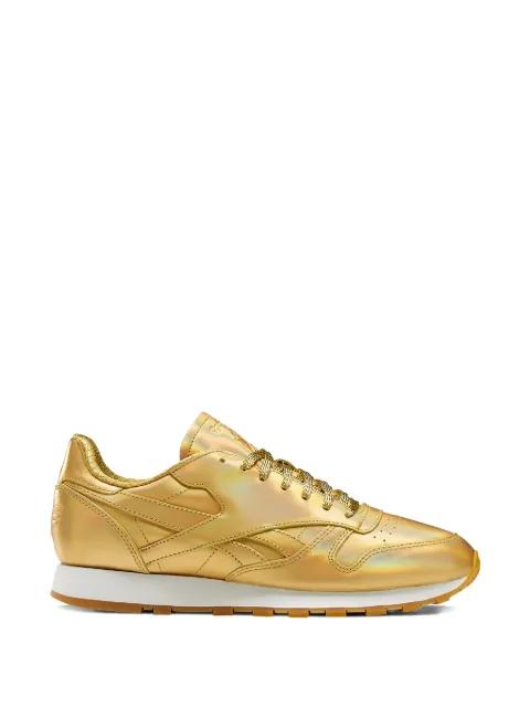 Classic Wonder Woman metallic leather sneakers by REEBOK