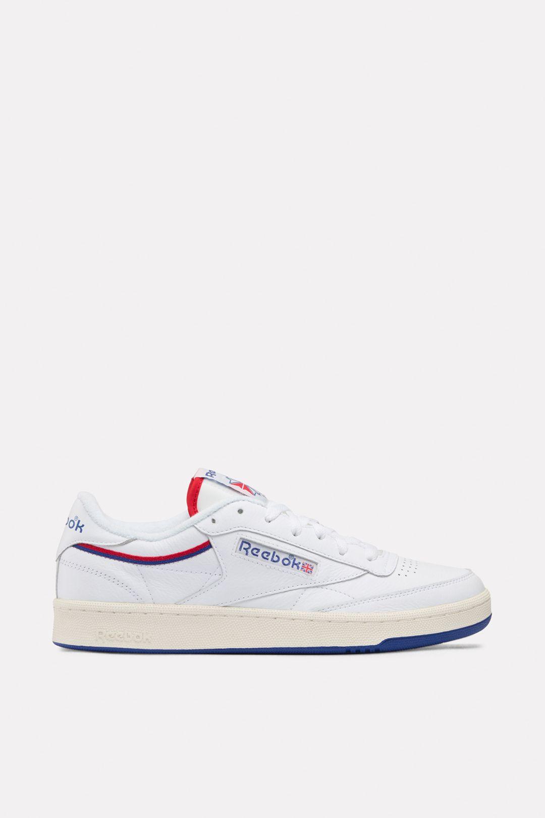 Club C 85 Trainers White/Cobalt Blue/Red by REEBOK