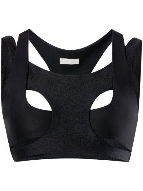 cut-out layered sports bra by REEBOK LTD