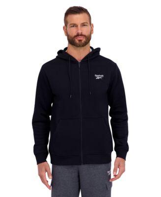 Men's Regular-Fit Fleece Full- Zip Hoodie by REEBOK