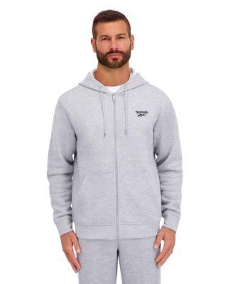 Men's Regular-Fit Fleece Full- Zip Hoodie by REEBOK