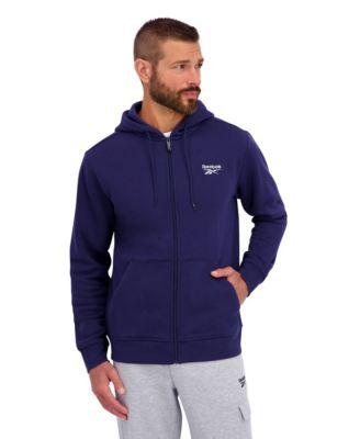 Men's Regular-Fit Fleece Full- Zip Hoodie by REEBOK
