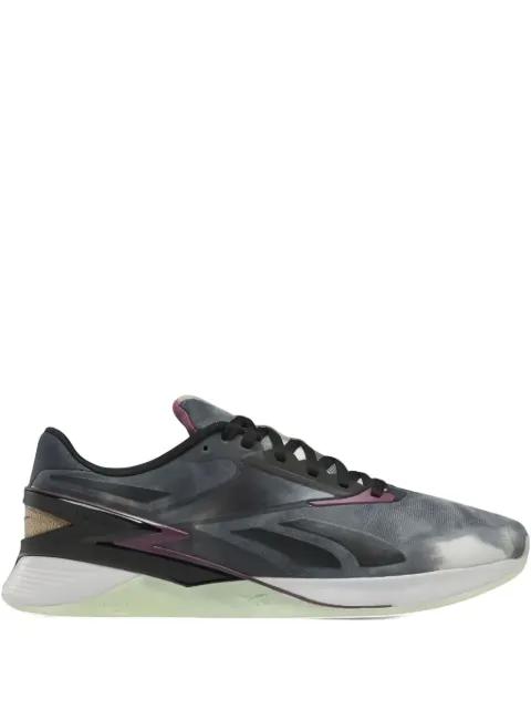 Nano X3 "Core Black/Washed Plum/Storm Glow" sneakers by REEBOK