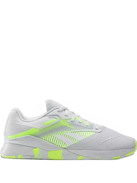 Nano X4 "Moon/Digital Lime" sneakers by REEBOK