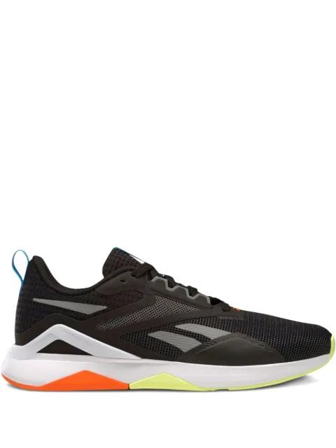 Nanoflex Tr 2.0 "Black/White/Yellow" sneakers by REEBOK