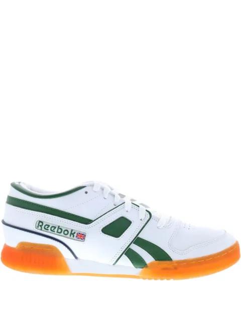 Pro Workout Lo "White/Utility Green" sneakers by REEBOK