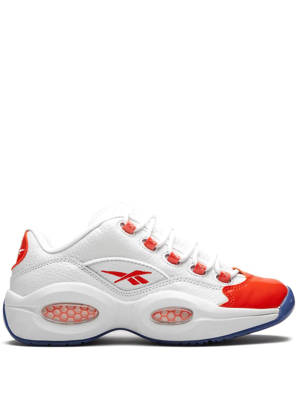 Question Low "Patent Vivid Orange" sneakers by REEBOK