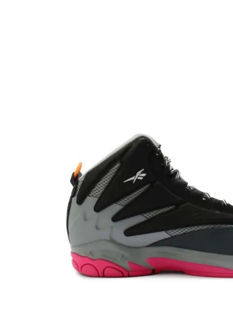 The Blast "The Alamo - Core Black/Laser Pink/Cyber Mint" sneakers by REEBOK The Blast "The Alamo - Core Black/Laser Pink/Cyber Mint" sneakers by REEBOK