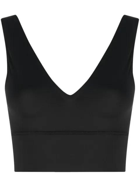 V-neck cropped tank top by REEBOK