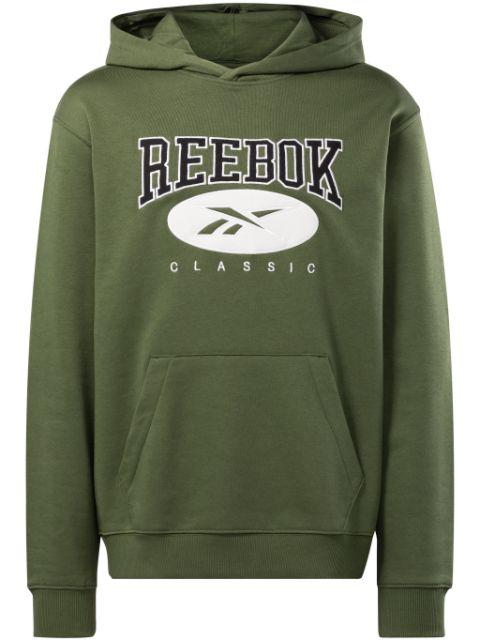 Varsity logo-embroidered hoodie by REEBOK