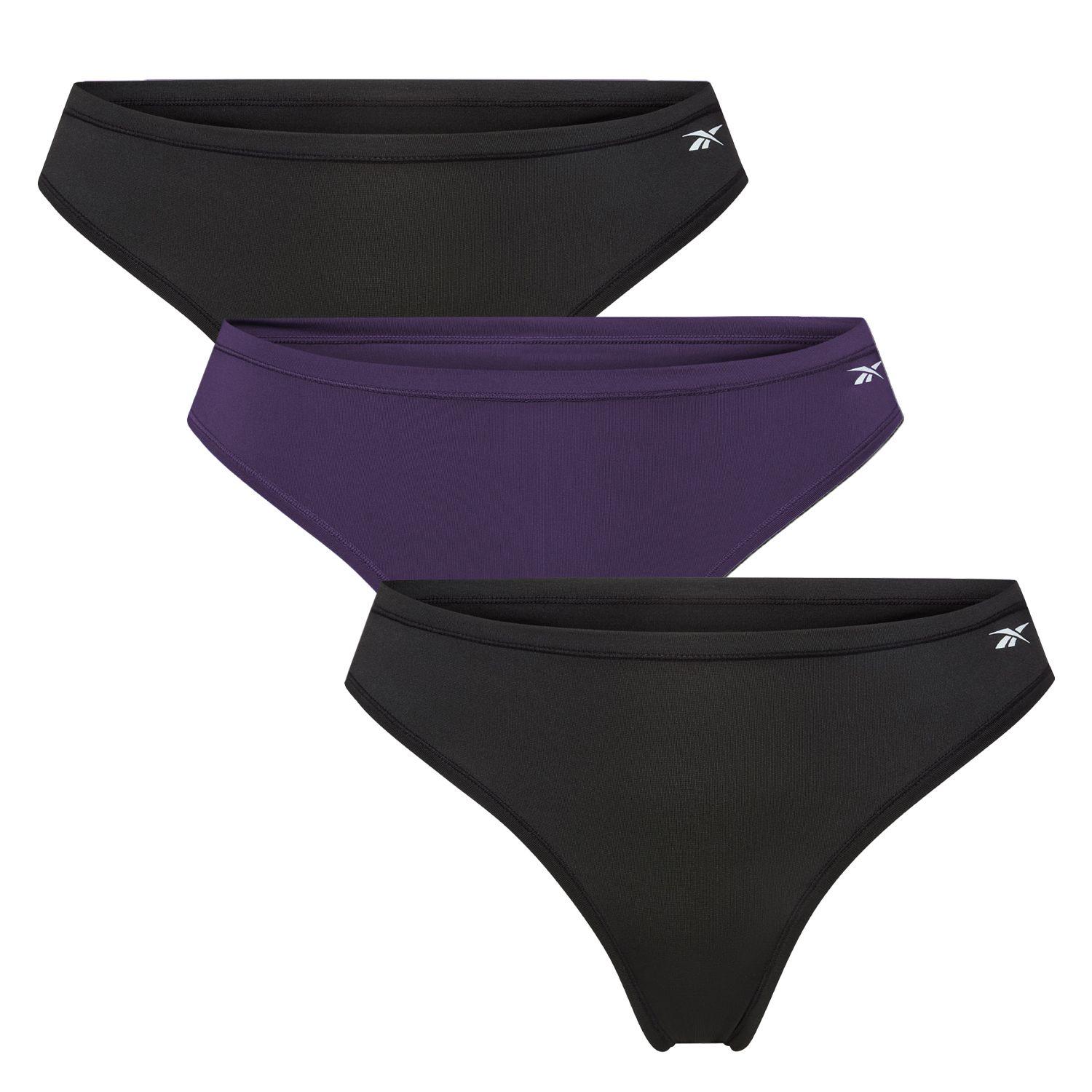 Womens 3 Pack Agatha Thongs Purple by REEBOK