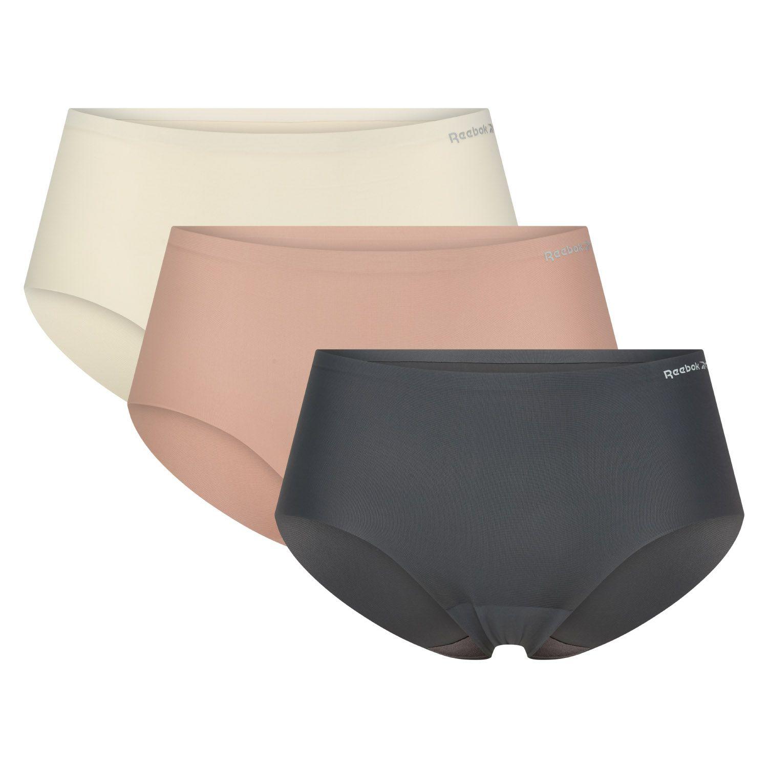 Womens 3 Pack Edith Boy Shorts Nude by REEBOK