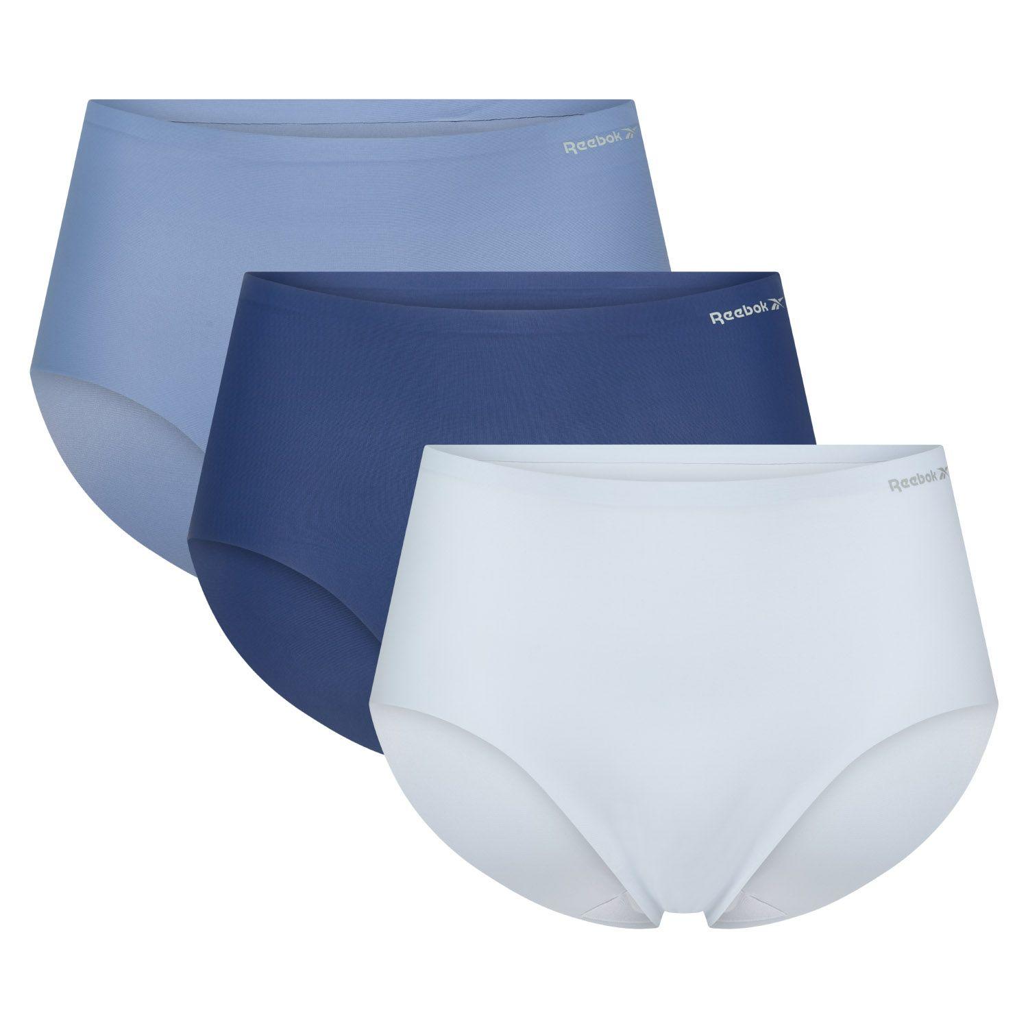 Womens 3 Pack Jen High Waisted Briefs Blue by REEBOK