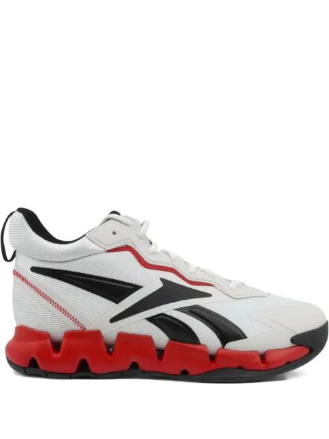 Zig Encore "Pure Grey/Vector Red" sneakers by REEBOK