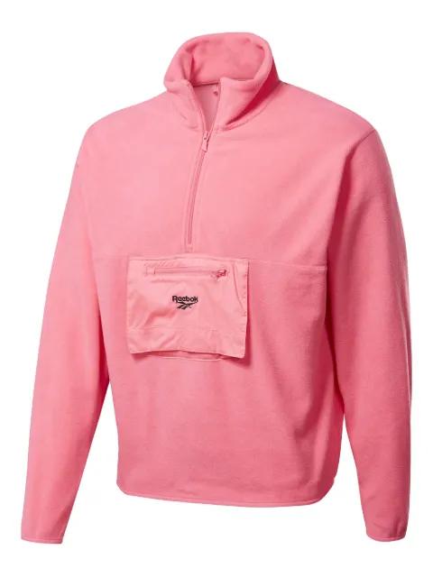 half zip fleece sweatshirt by REEBOK