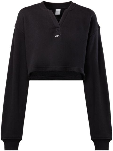 logo-embroidered V-neck sweatshirt by REEBOK