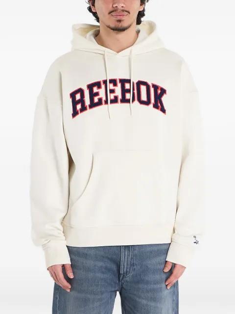 logo-embroidery hoodie by REEBOK