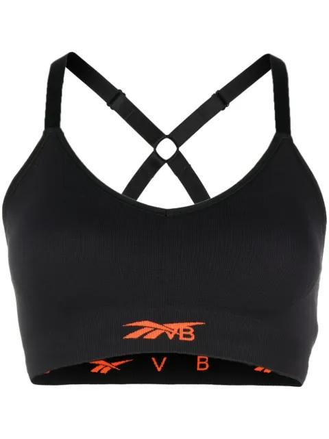 logo-print Workout bra by REEBOK