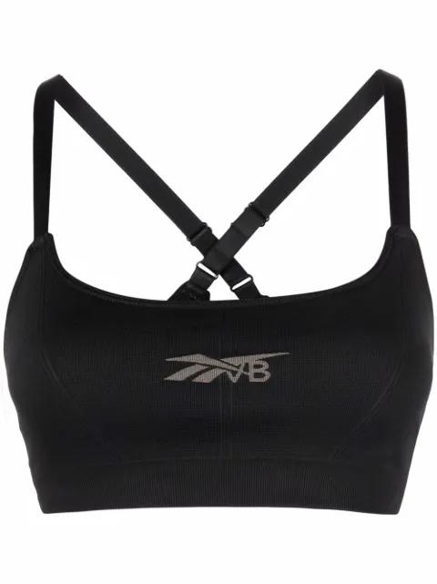 logo-print sports bra by REEBOK