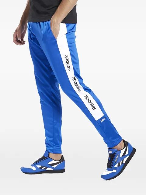 logo-tape track pants by REEBOK