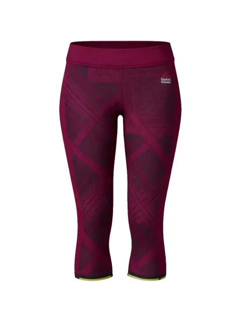 patterned elasticated cropped leggings by REEBOK