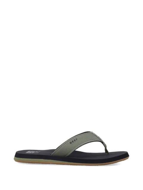 Layback perforated-strap flip flops by REEF