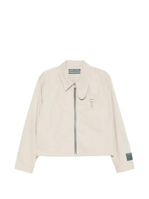 herringbone zip-up jacket by REESE COOPER