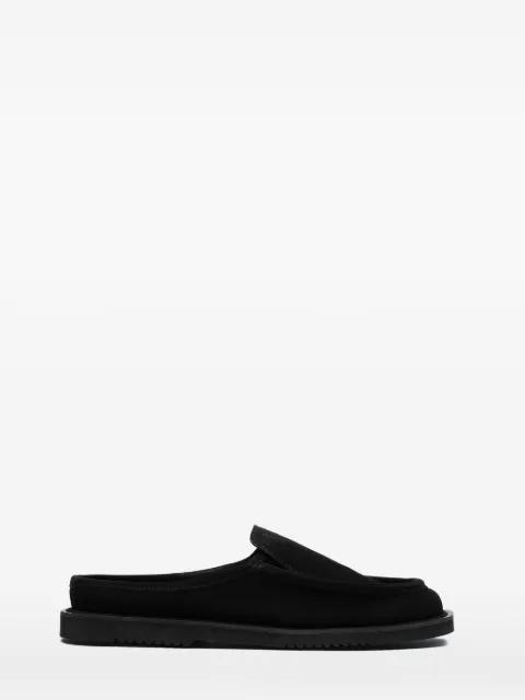 suede square toe slides by REFERENC