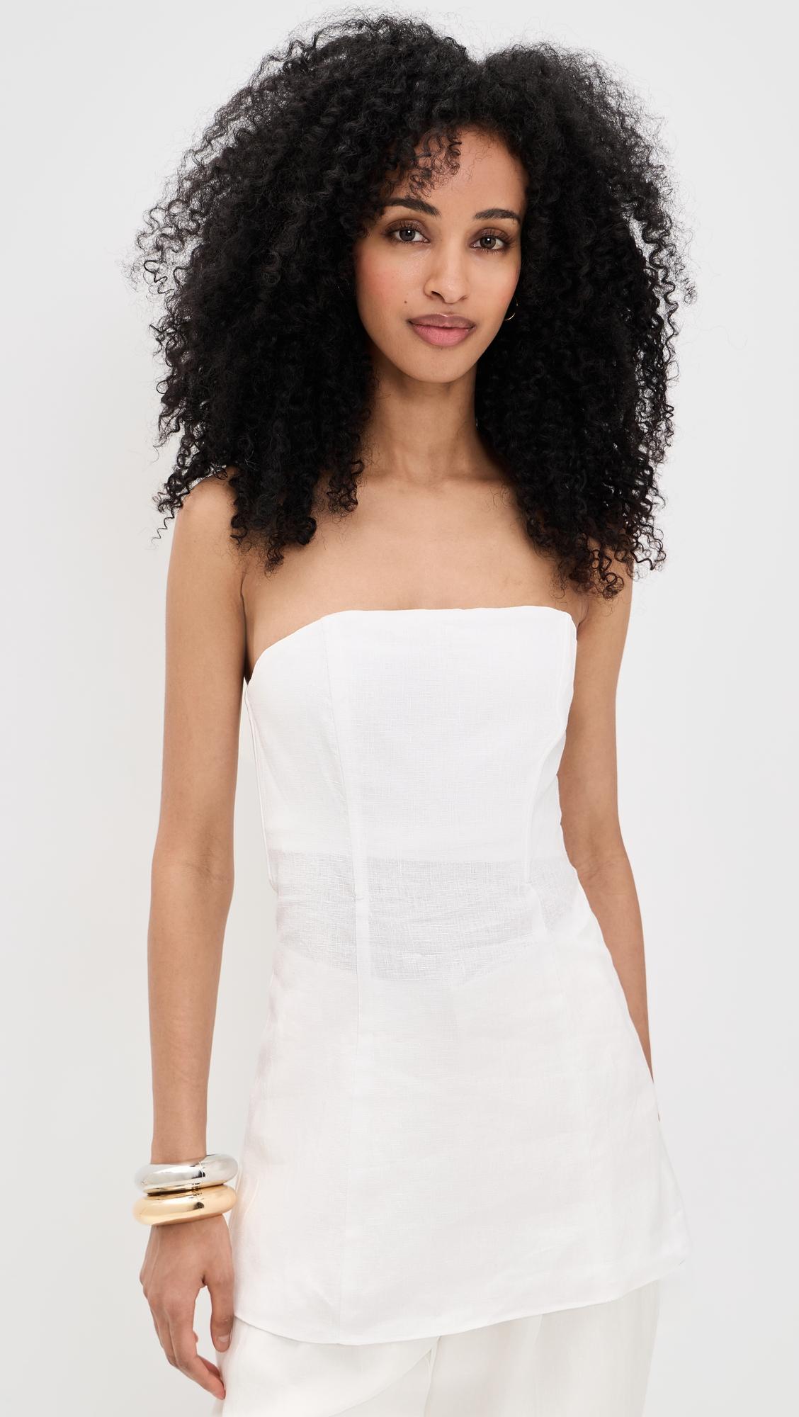 Aurina Linen Top by REFORMATION