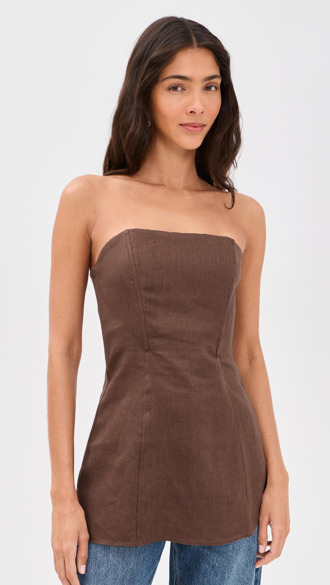 Aurina Linen Top by REFORMATION
