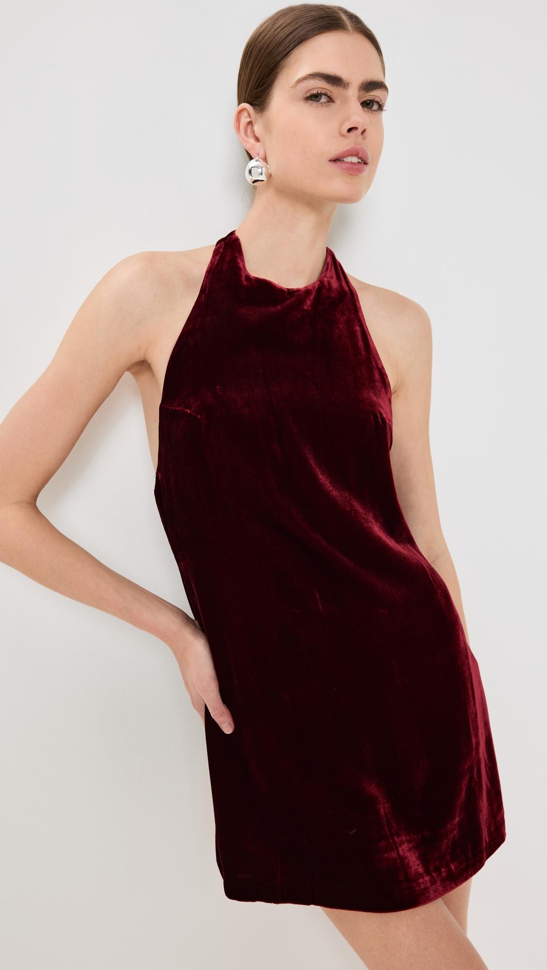 Avielle Velvet Dress by REFORMATION