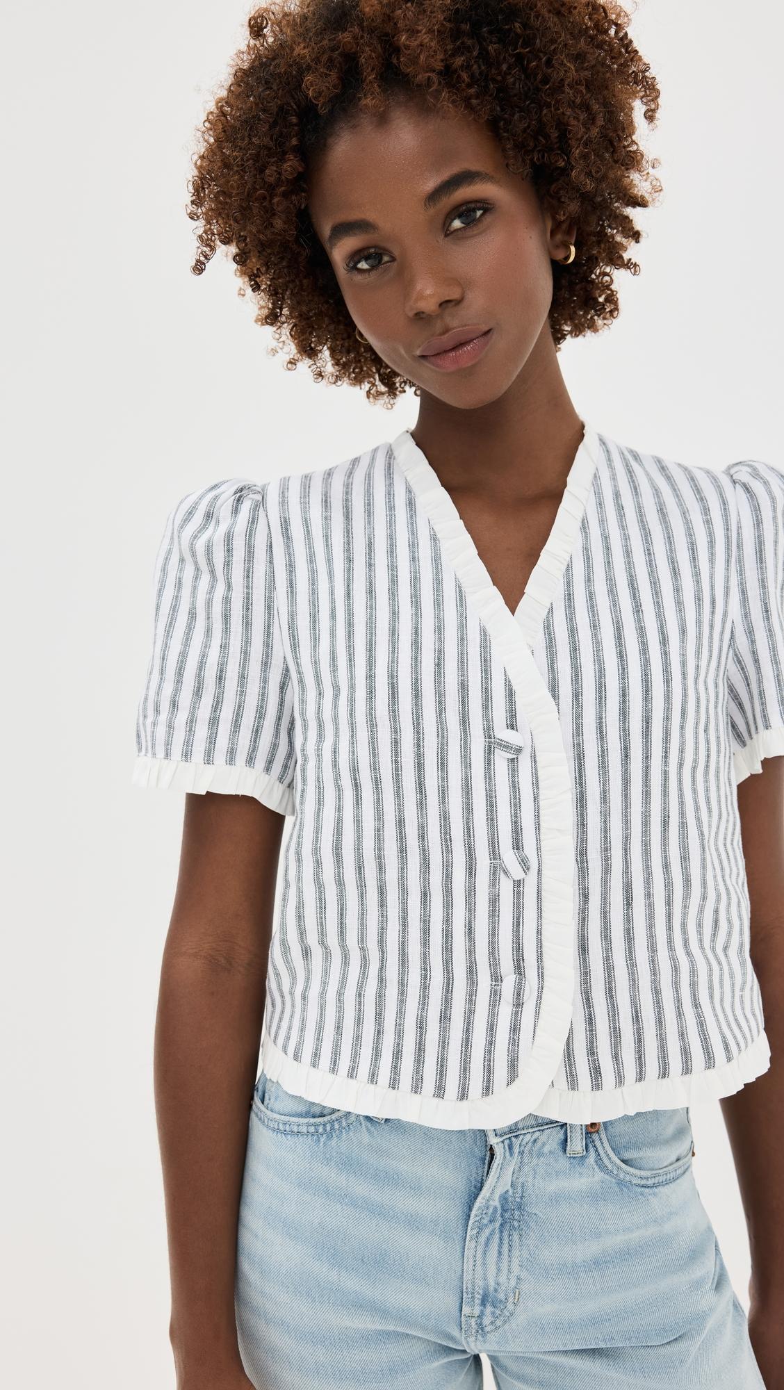 Bess Linen Top by REFORMATION