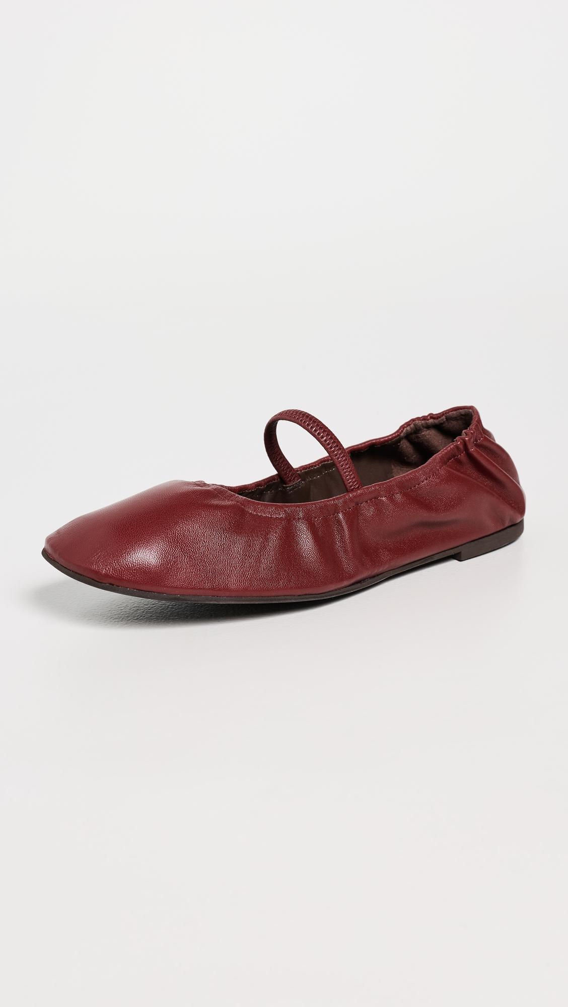 Buffy Ruched Ballet Flats by REFORMATION