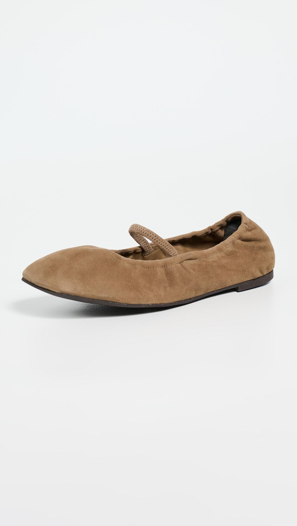 Buffy Ruched Ballet Flats by REFORMATION