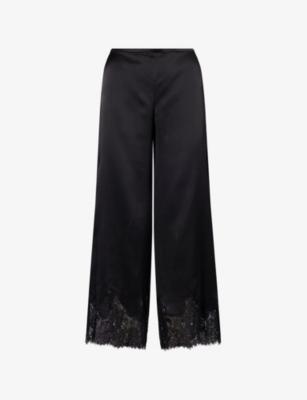 Carolina Cropped Silk Trousers by REFORMATION