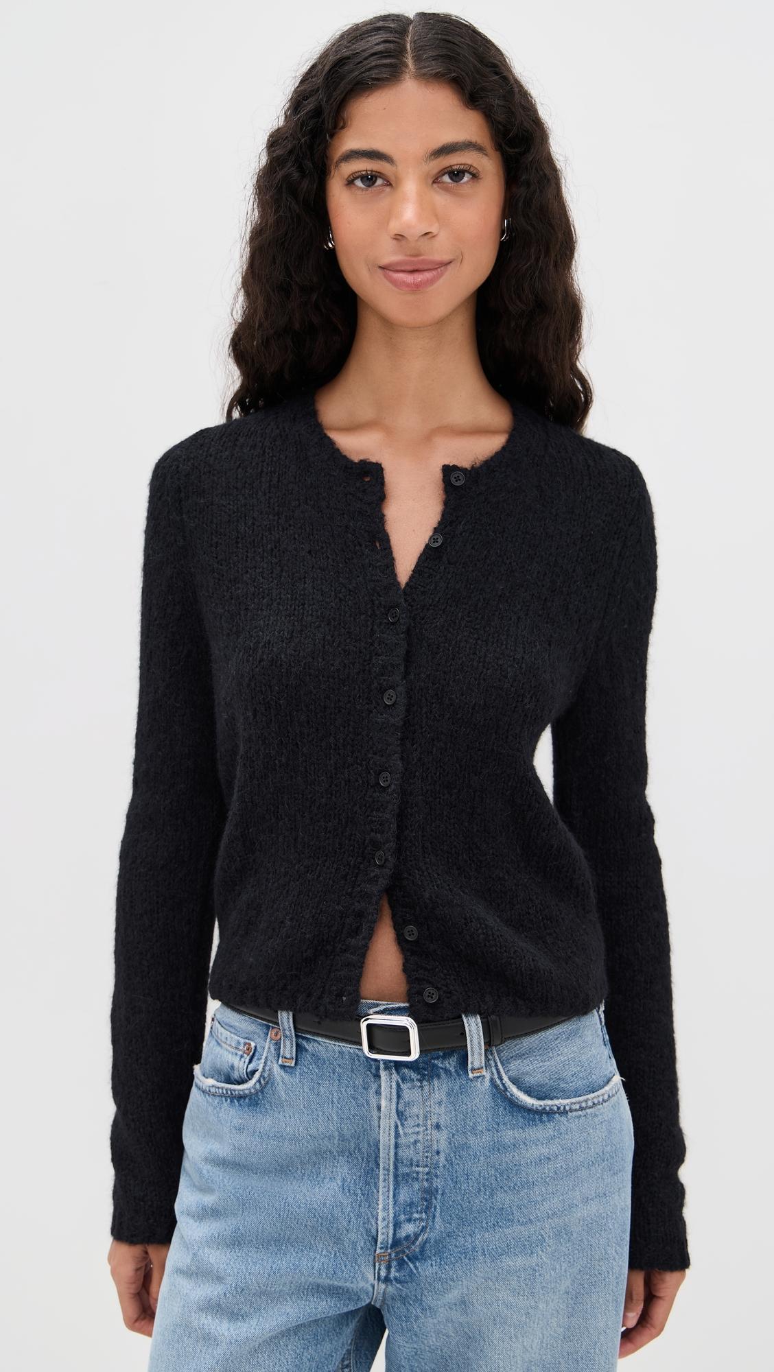 Clara Alpaca Crew Cardigan by REFORMATION