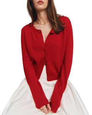 Clara Cashmere Crew Cardigan by REFORMATION