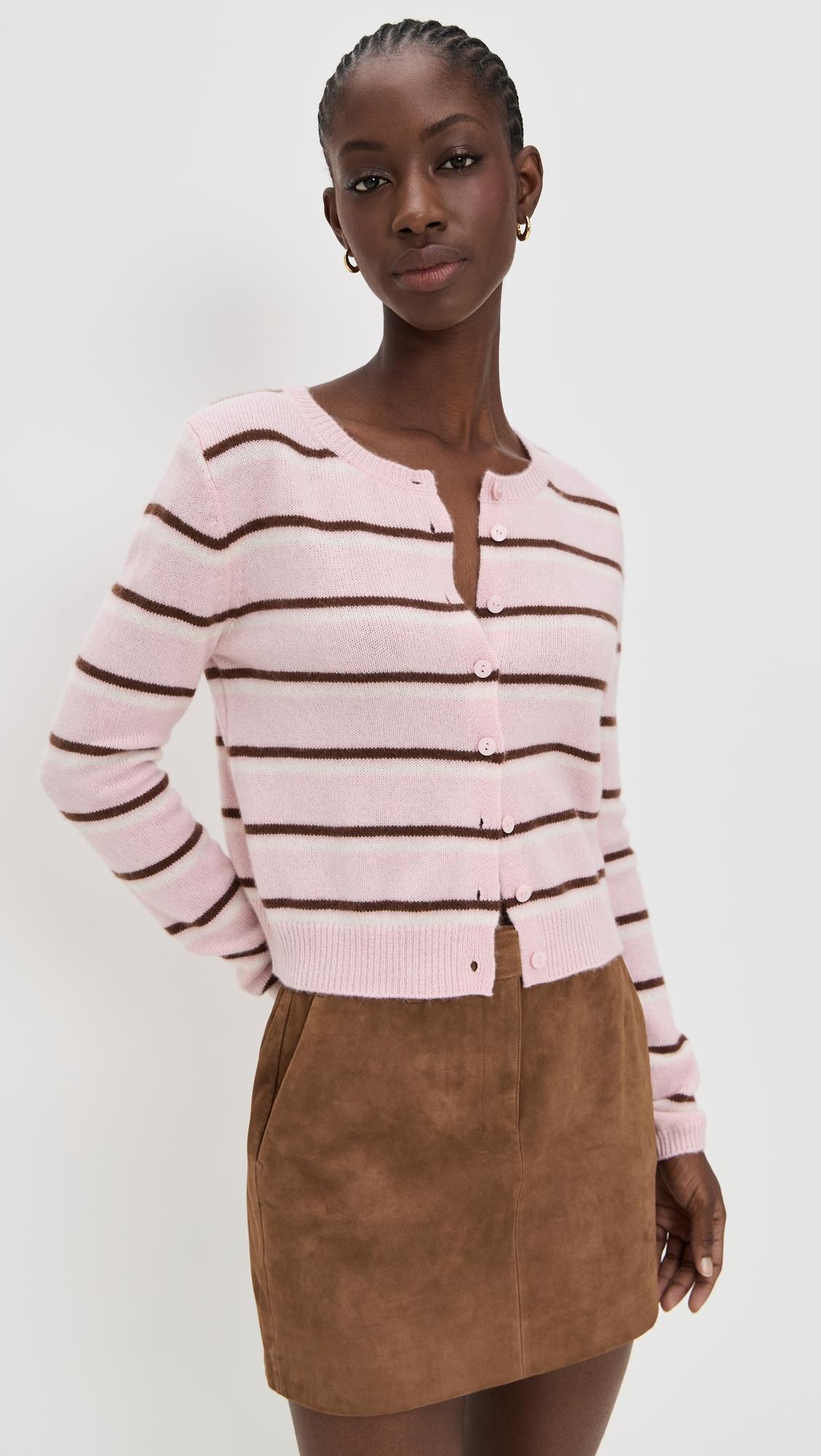 Clara Cashmere Crew Cardigan by REFORMATION