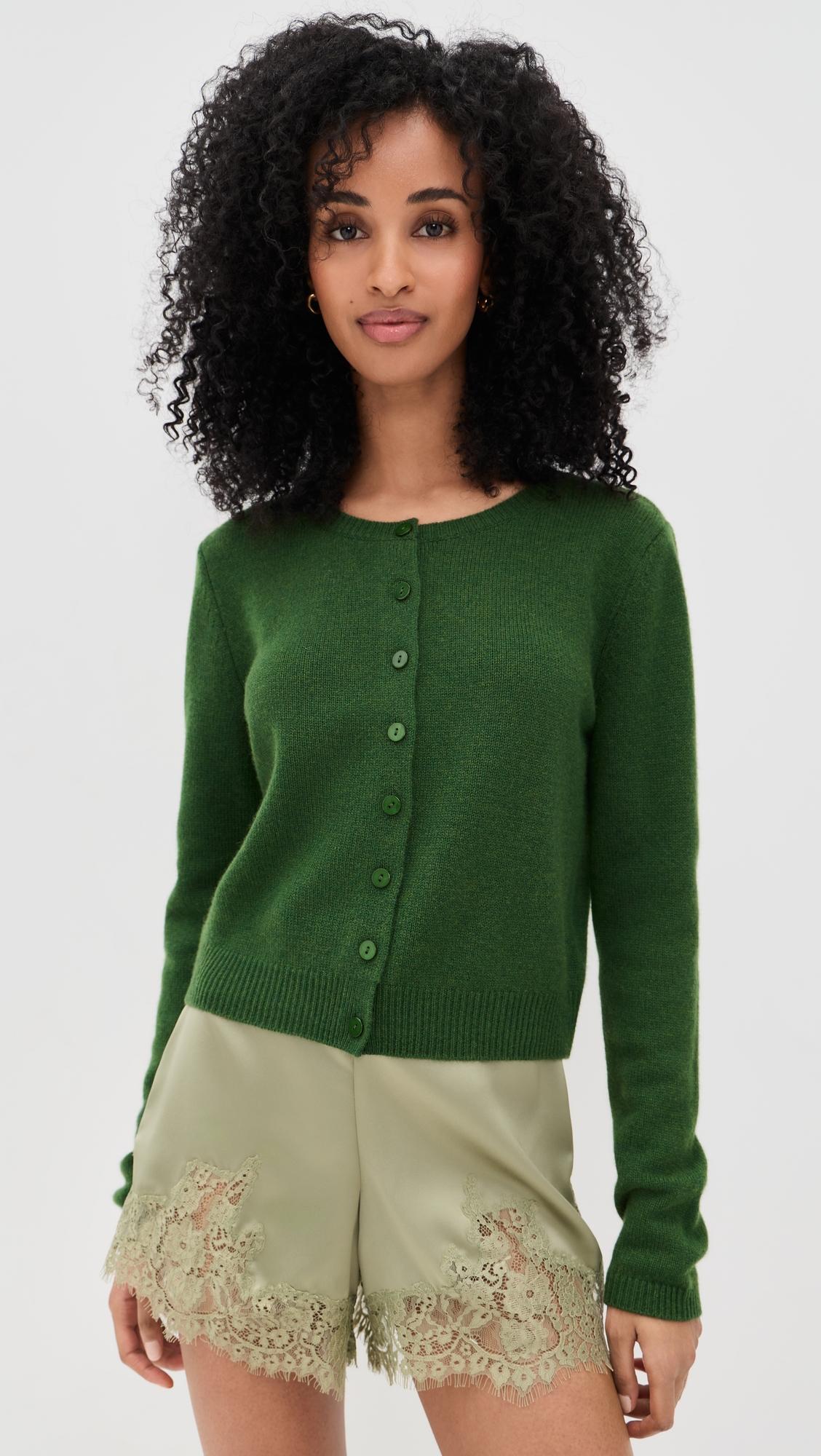 Clara Cashmere Crew Cardigan by REFORMATION