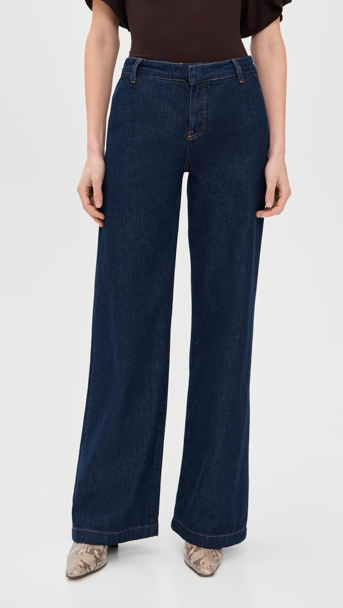 Elio Low Rise Denim Trousers by REFORMATION