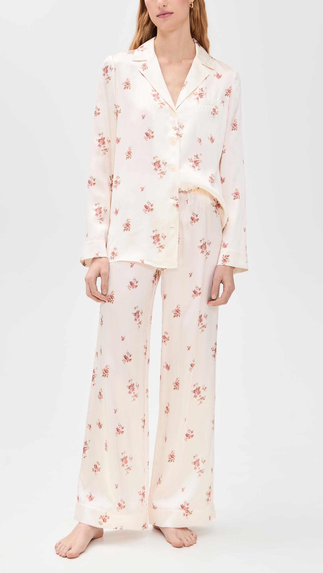 Ella Silk Pajama Set by REFORMATION