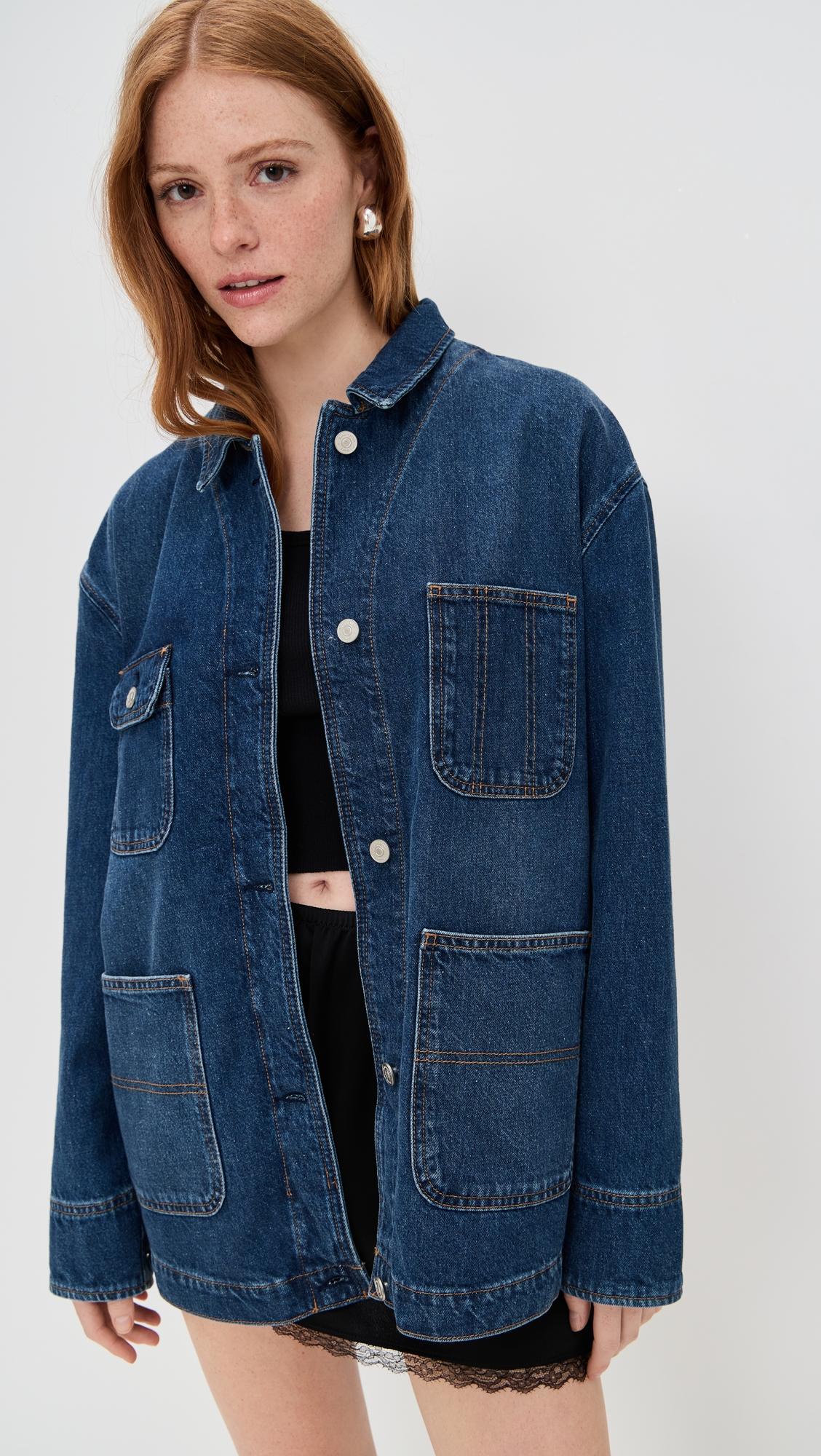 Emery Denim Chore Barn Jacket by REFORMATION